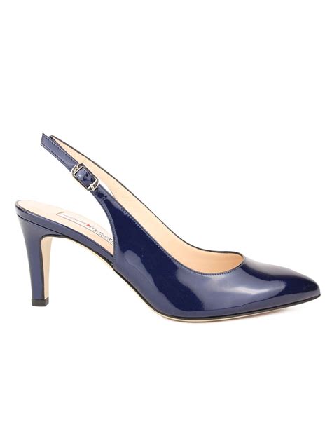 scarpe tacco 12 blu scuro da donna chanel|Scarpe da donna blu CHANEL .